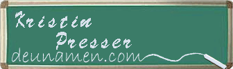 Kristin Presser Visitenkarte